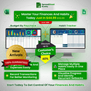 #1 Paycheck Budget Planner+ Habit Tracker